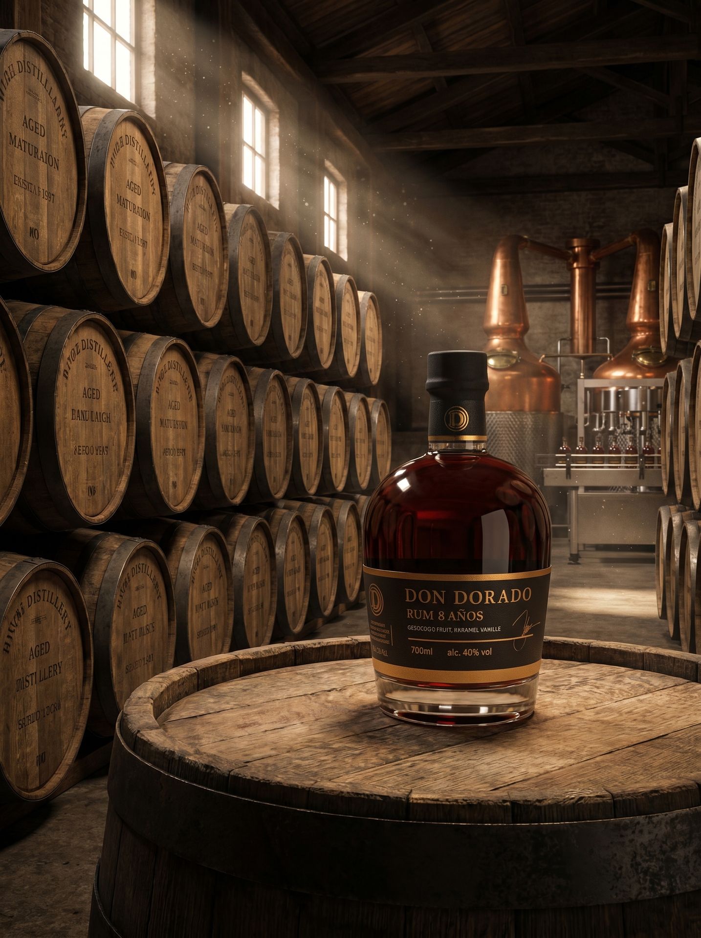 Brouwhoeve Distilleerderij produceert en rijpt Don Dorado Rum 8 Jaar