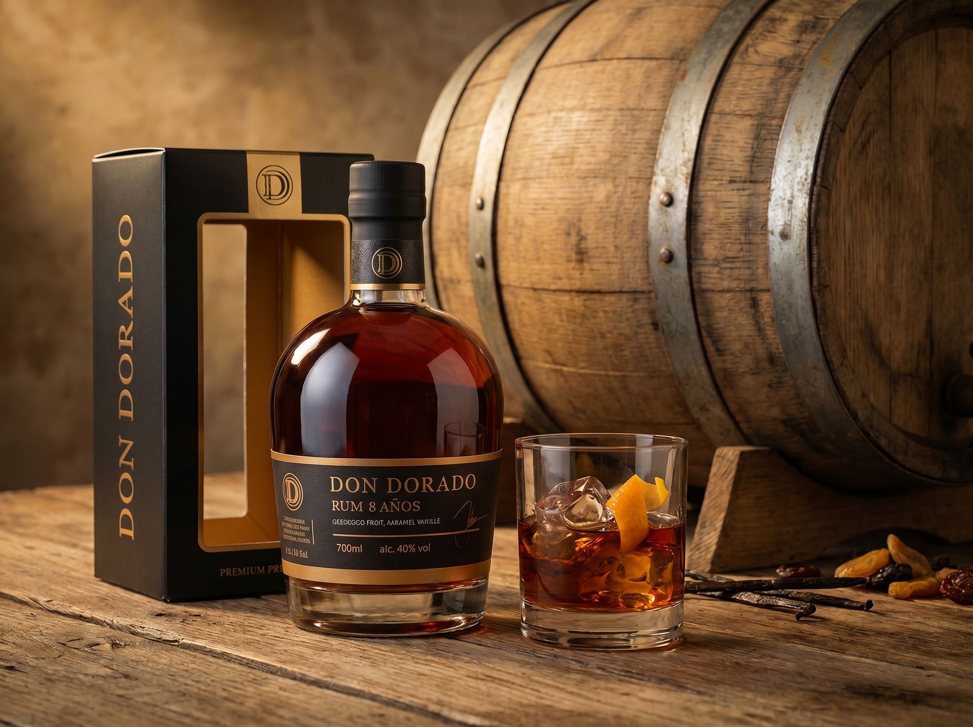 Don Dorado Rum 8 Jaar brengt merkstrategie, design, vatrijping en ambachtelijke productie samen.