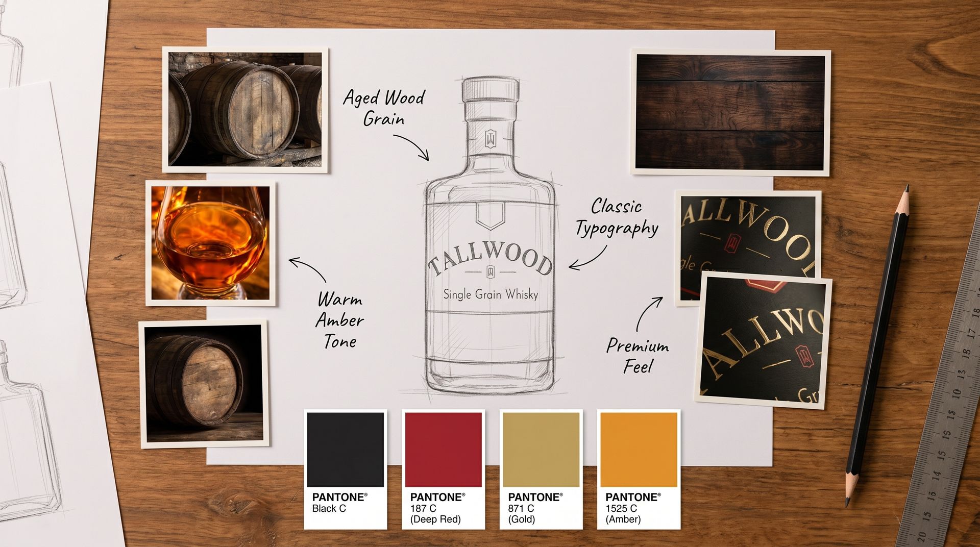 Brand concept voor Tallwood Whisky 10 Jaar door NewSpirits