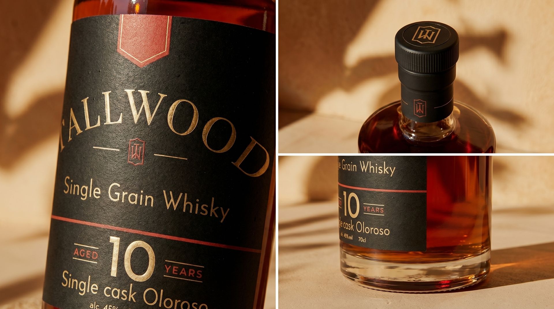 NewSpirits ontwikkelt brand design etiket en fles voor Tallwood Whisky