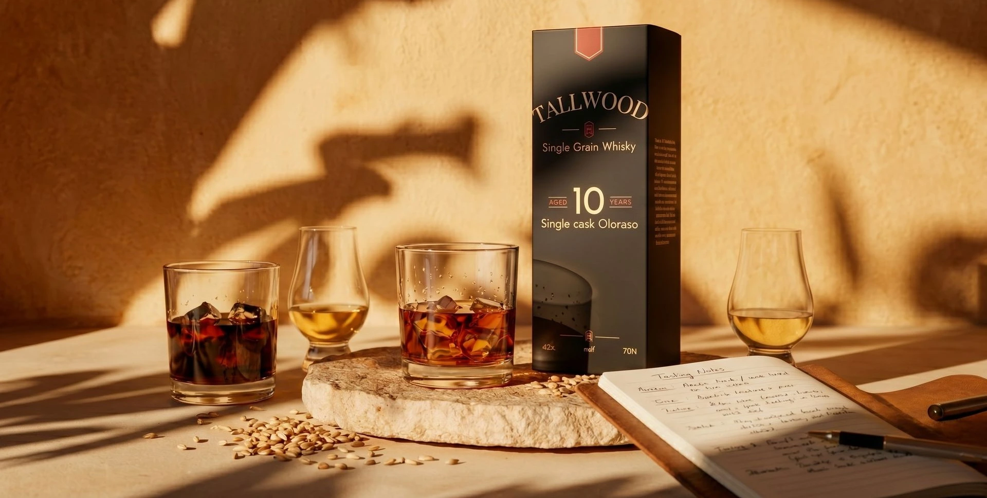 Whisky Selectie voor Tallwood Whisky 10 Jaar door Brouwhoeve