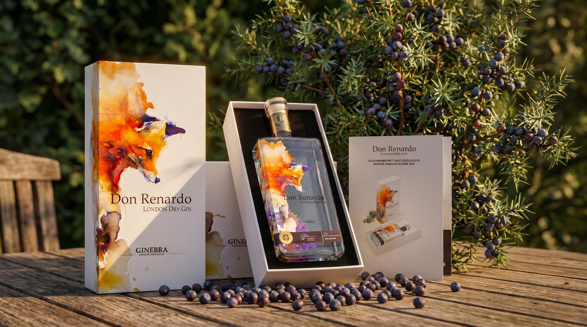 Don Renardo London Dry Gin van Brouwhoeve Distilleerderij