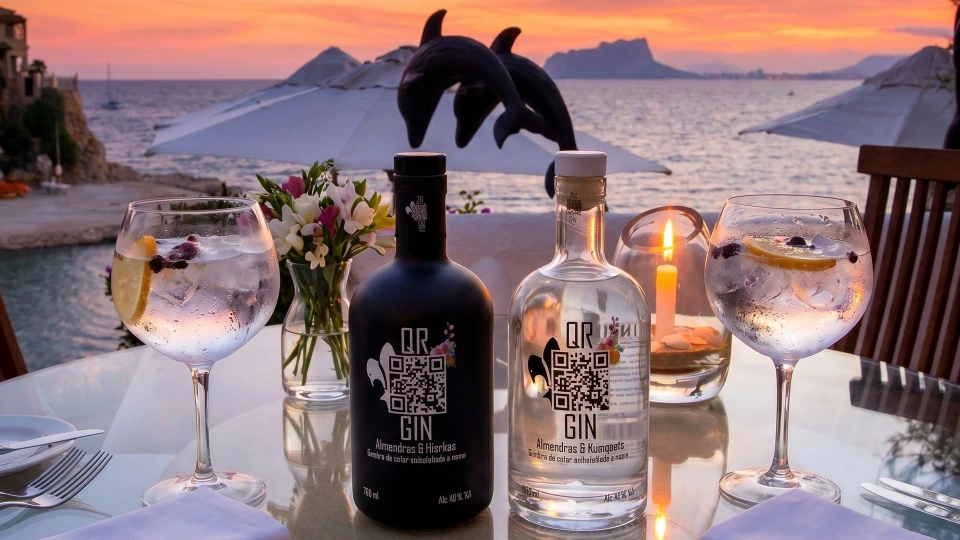 QR Gin Tonic bij Restaurant Le Dauphin in Moraira