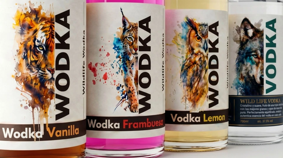 Fles, etiket en serieherkenning