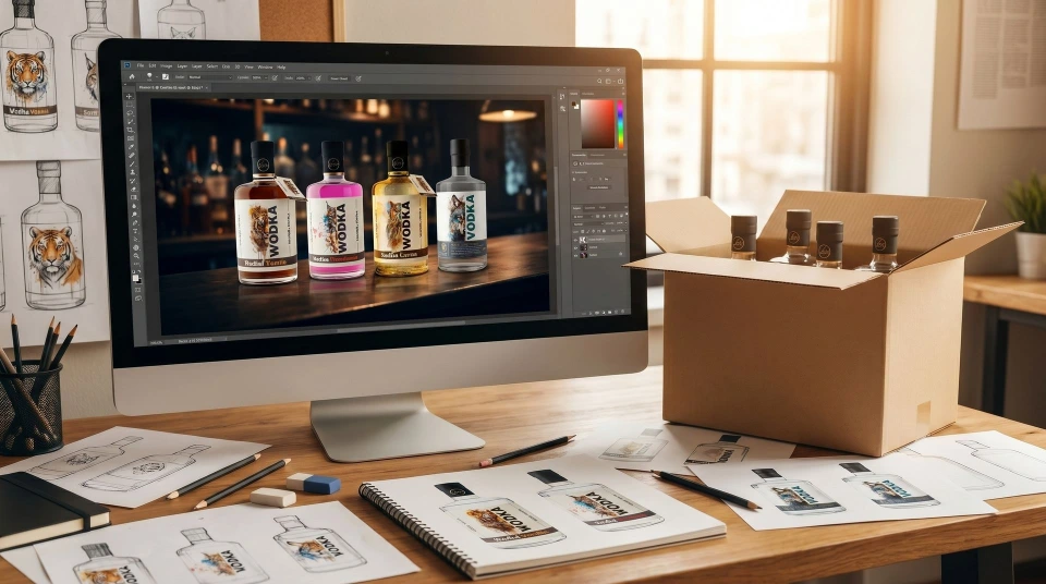 Newspirits ontwikkelt brand design en etiketten voor Wildlife Wodka