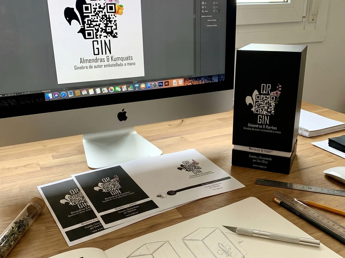 QR Gin private label ginlijn voor Restaurant Le Dauphin Moraira