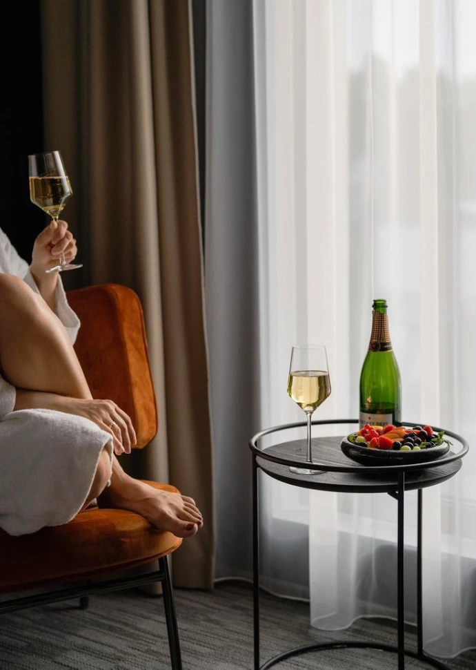 Premium relatiegeschenk met eigen fles drank